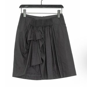 Anthropologie x Noa Noa Mini Skirt A-Line asymmetrical Academia Black S